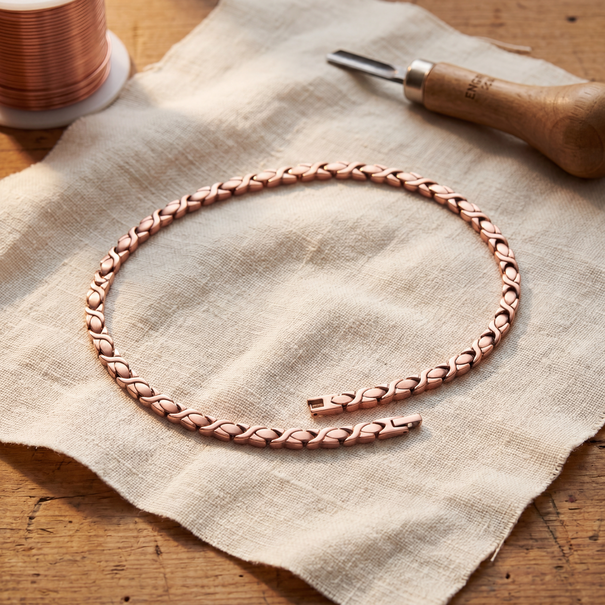 Mabel Cedar Copper Necklace