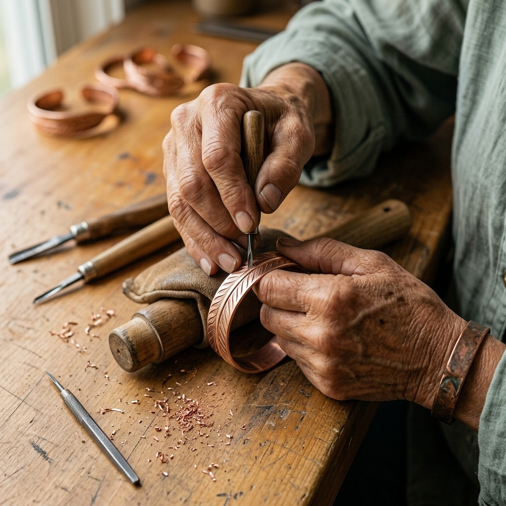 Mabel Root Copper Bracelet