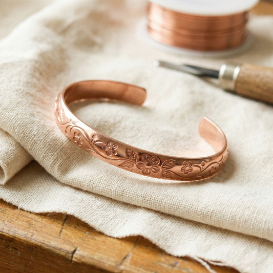Mabel Bloom Copper Bracelet