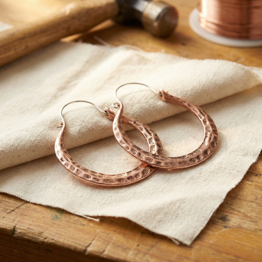 Mabel Ember Copper Earrings
