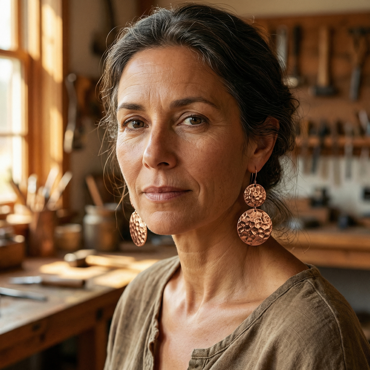 Mabel Solstice Copper Earrings