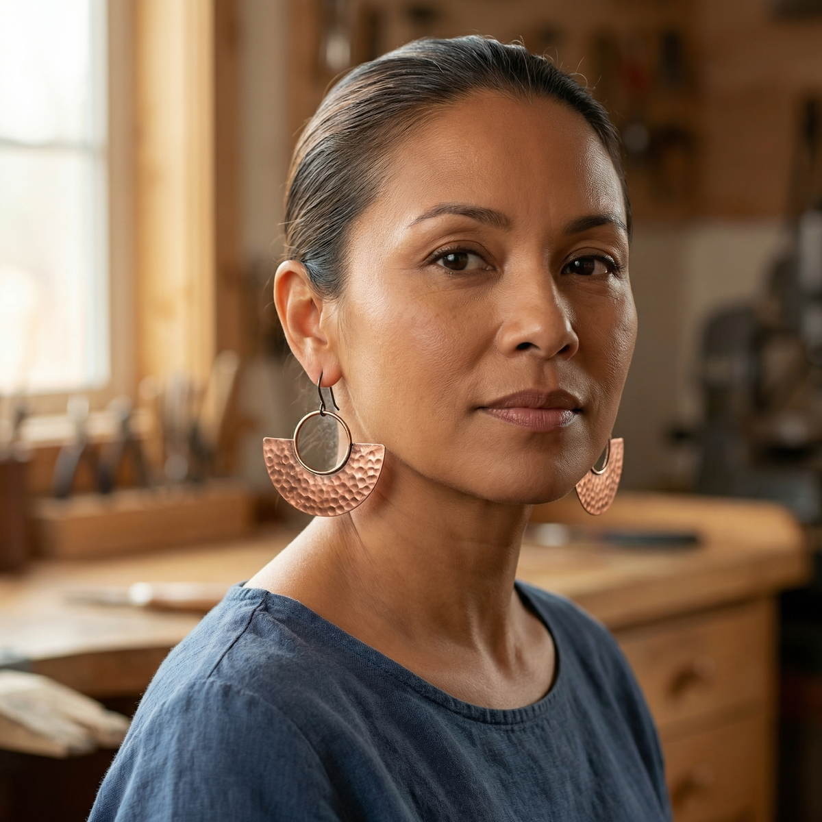 Mabel Sol Copper Earrings