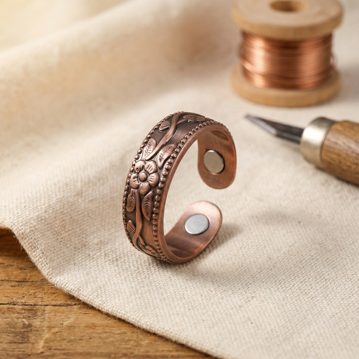 Mabel Petal Copper Ring