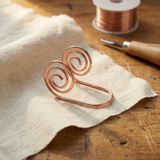 Mabel Copper Hand Spiral