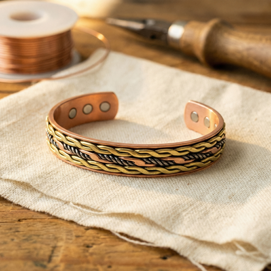 Mabel Weave Copper Bracelet