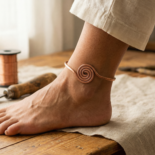 Mabel Copper Anklet