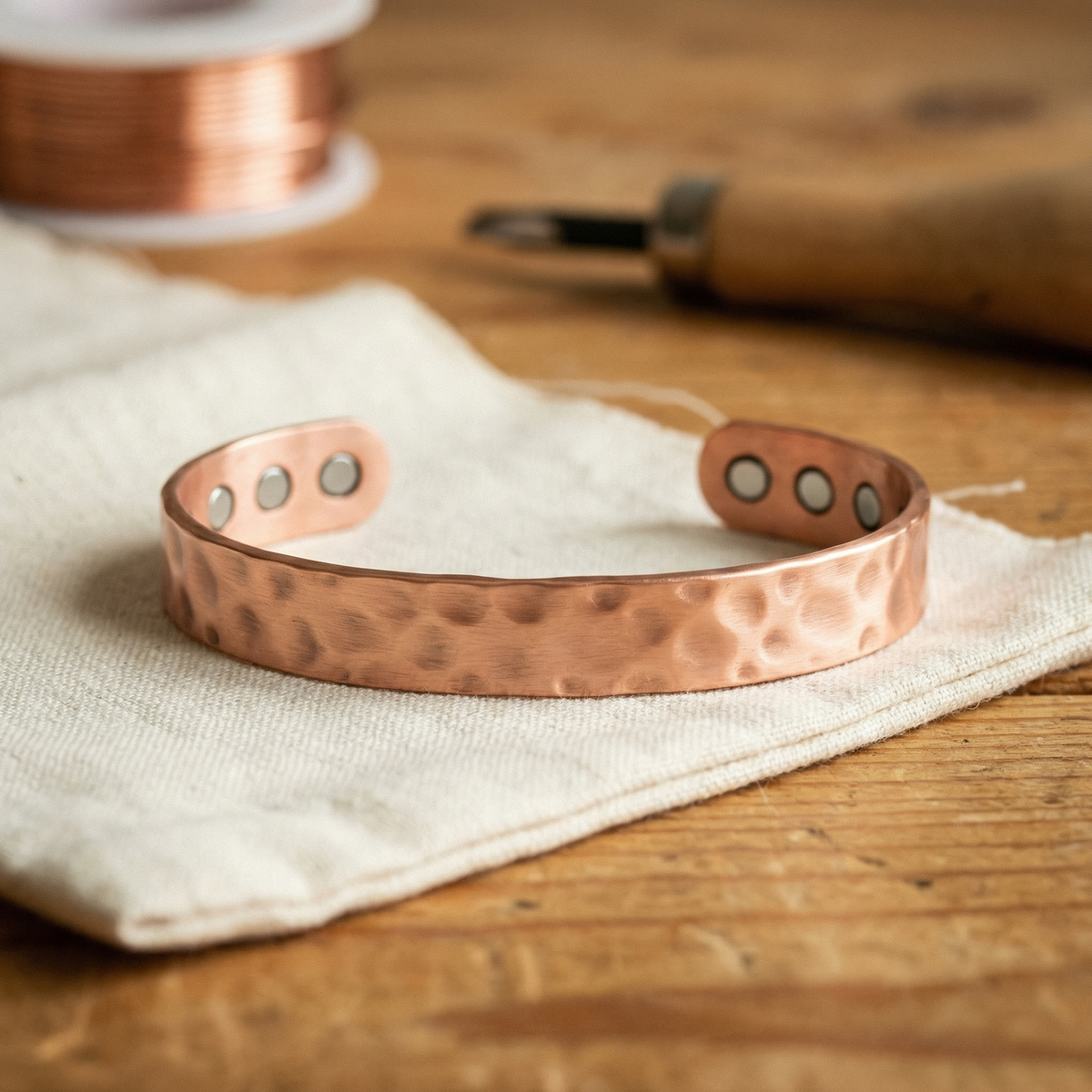 Mabel Lodestone Copper Bracelet