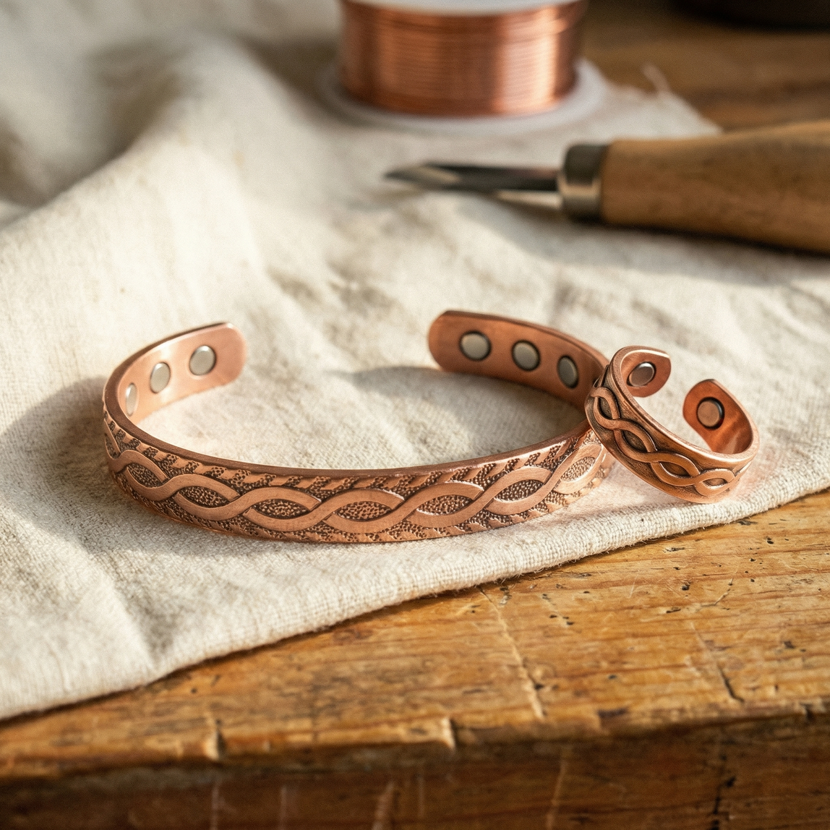 Mabel Knot Copper Set