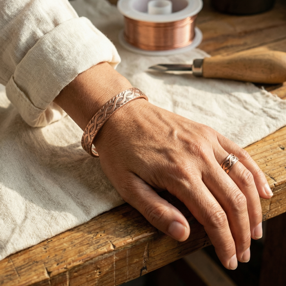 Mabel Knot Copper Set
