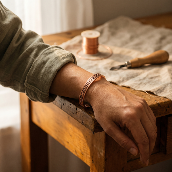Mabel Current Copper Bracelet