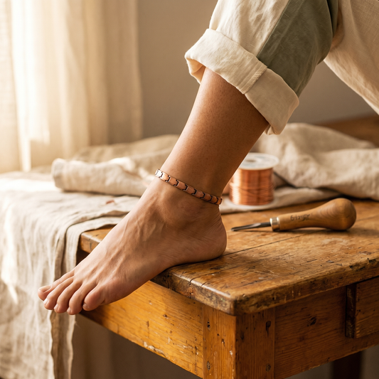 Mabel Copper Anklet