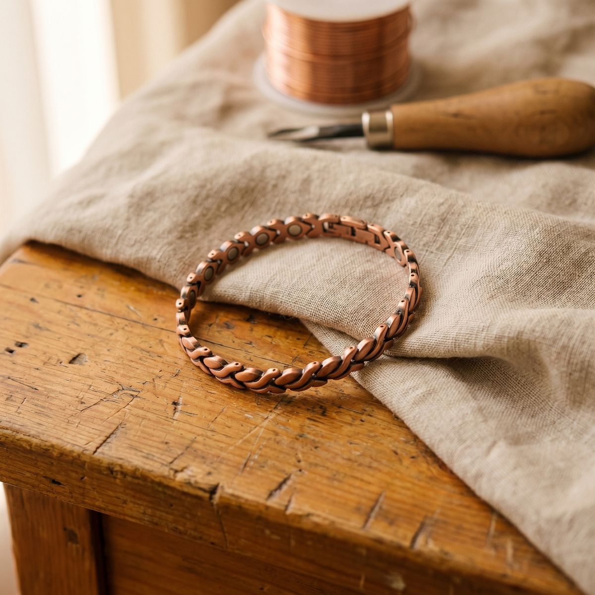 Mabel Copper Anklet
