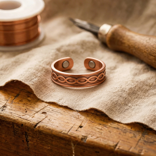 Mabel Char Copper Ring
