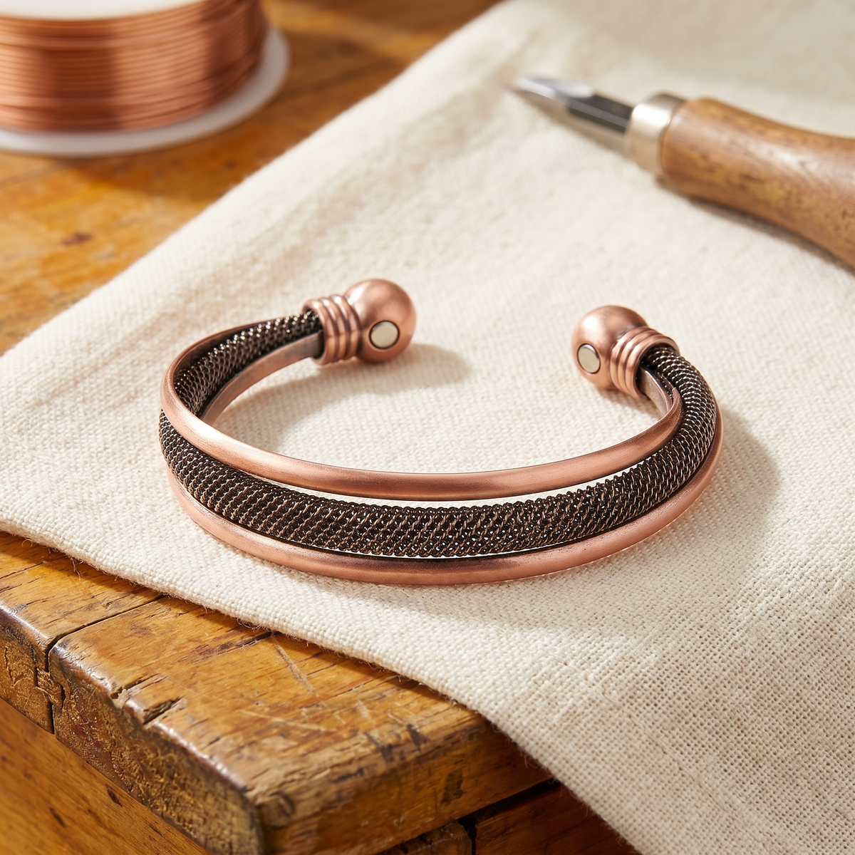 Mabel Cairn Copper Bracelet