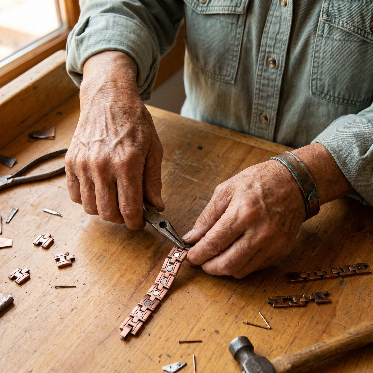 Mabel Men's Gorse Copper Bracelet