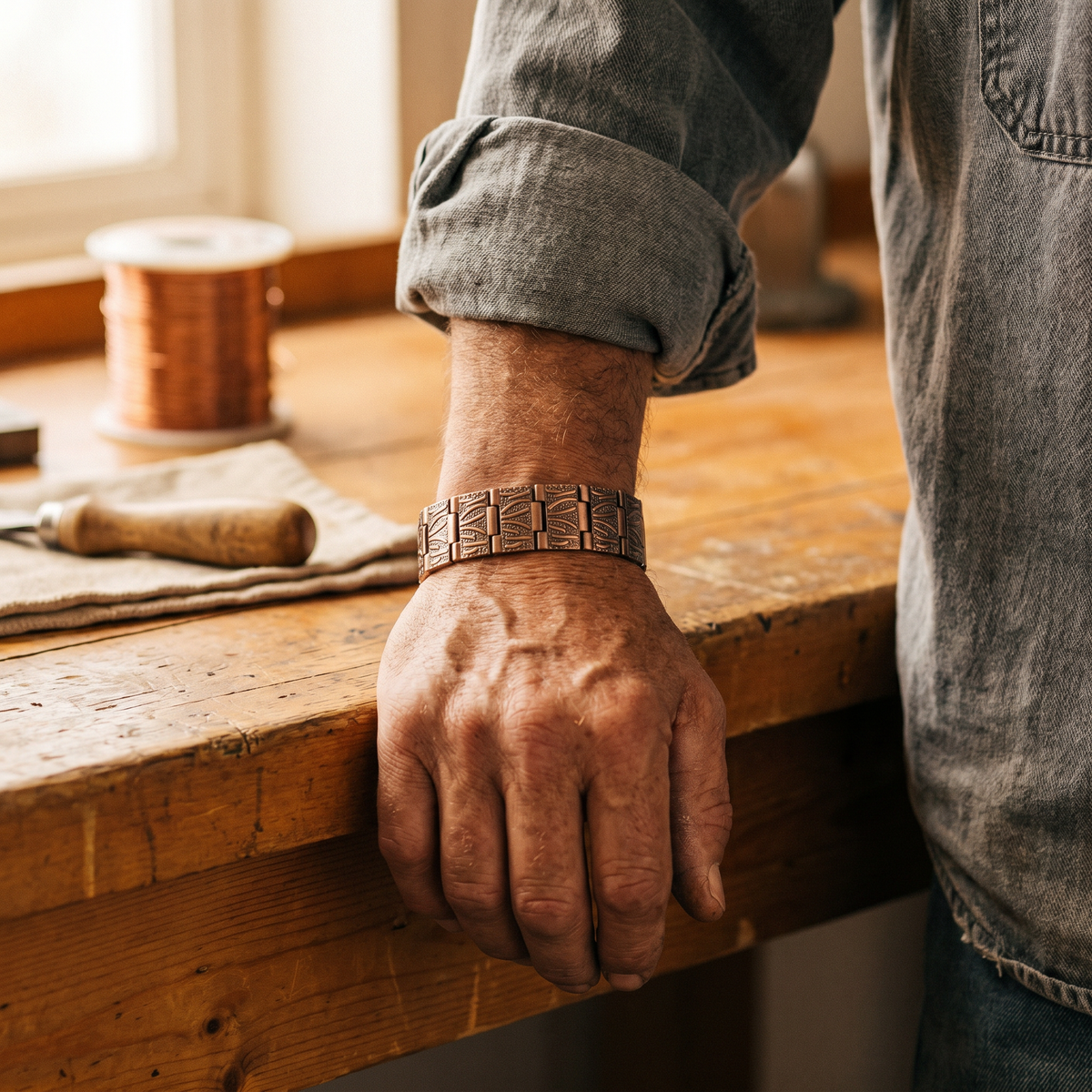 Mabel Men's Copper Bracelet