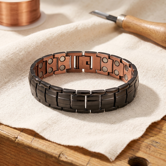 Mabel Men's Ochre Copper Bracelet