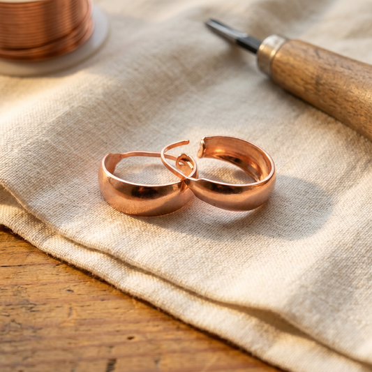 Mabel Copper Earrings