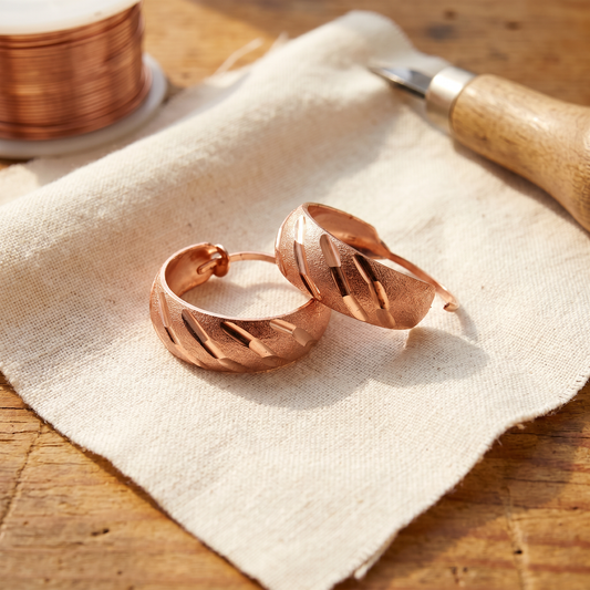 Mabel Copper Earrings