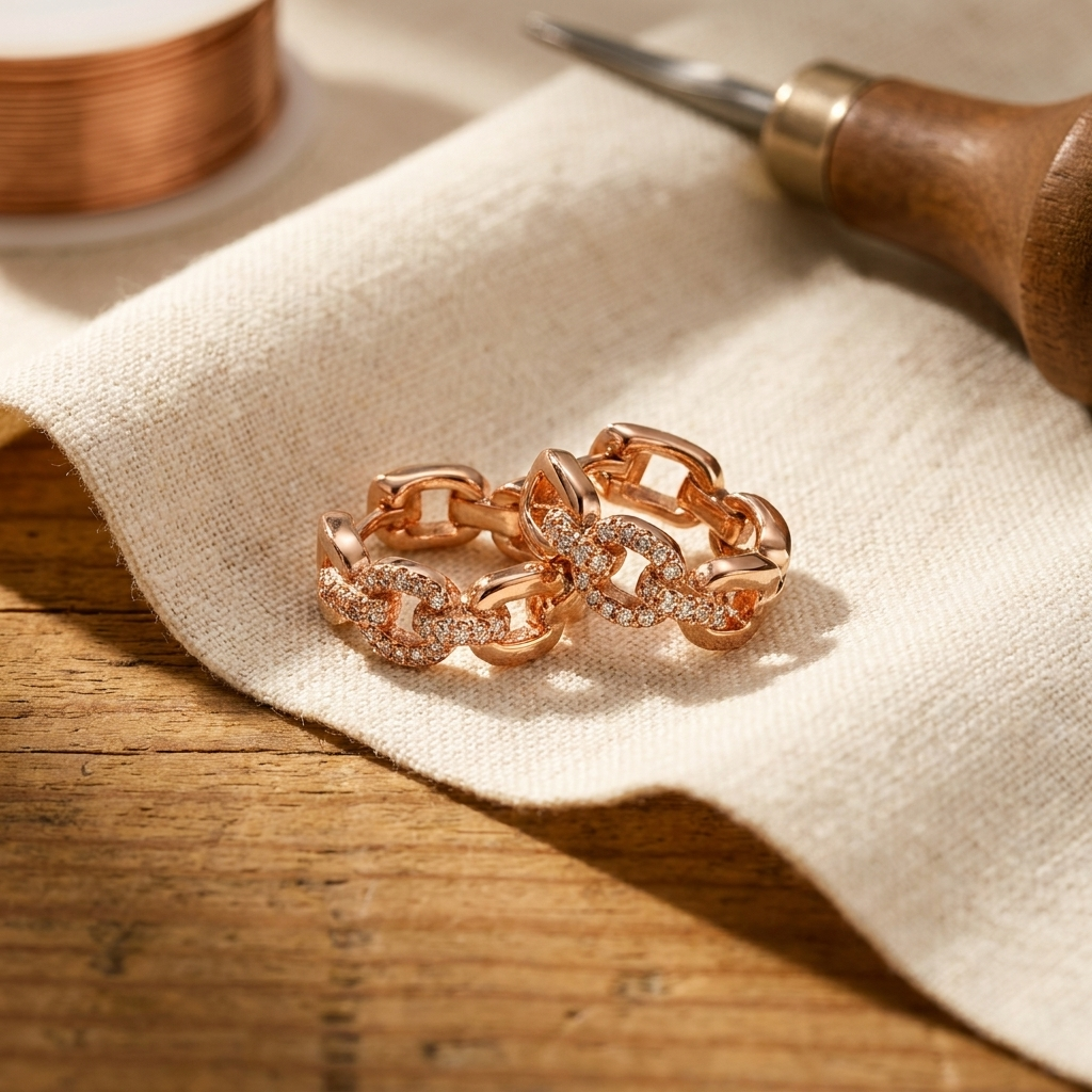 Mabel Tor Copper Earrings