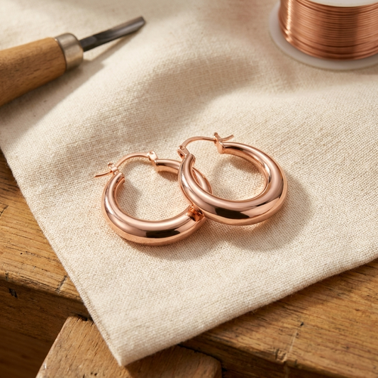 Mabel Marl Copper Earrings
