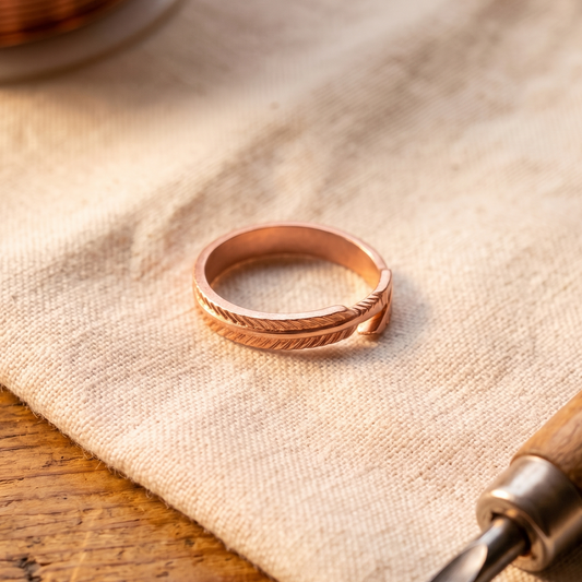 Mabel Root Copper Ring